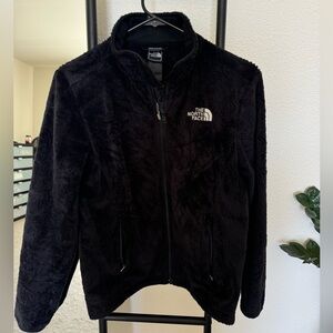 Women’s Black Textured The North Face fleece jacket